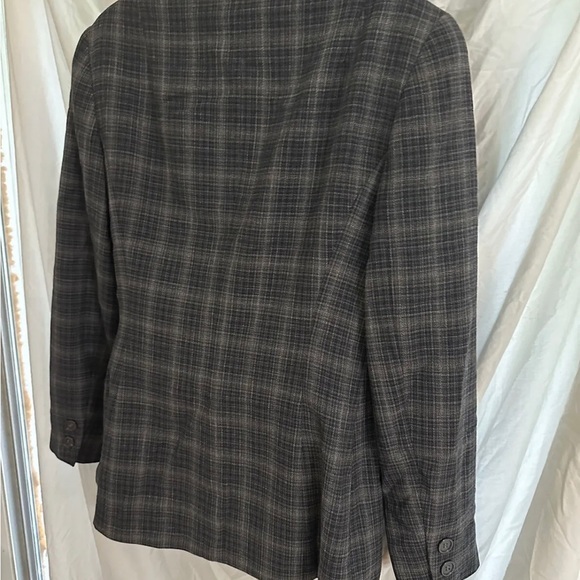 Vintage Anne Klein Plaid Blazer Jacket Domestic Sample Style 15J17 Size 8 - Picture 5 of 8